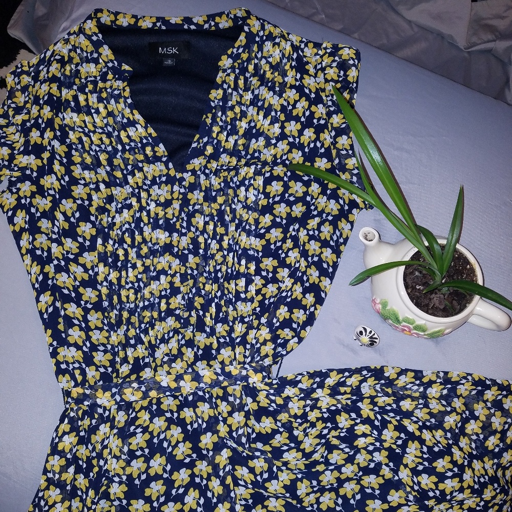 MSK floral print Dress